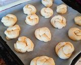 A picture of step 5 of Garlic Knots from scratch.