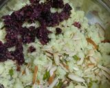 A picture of step 5 of Gulabo gujhiyas /sweet Gujhiyas or chandrakala in gulkand flavour.