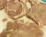 A picture of step 1 of Fried Naked Porkchops.