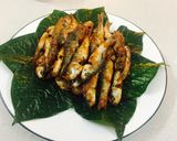 Hình bước làm 6 của món Cá linh cuốn lá lốt