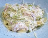 Foto del paso 5 de la receta: Tortellini de 4 Quesos con salsa de calabacín, puerro y Lacón