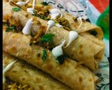 A picture of step 12 of Smoky chicken Roll parratha.