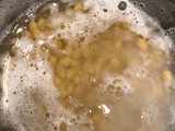 Homemade fresh soy milk