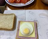 รูปขั้นตอนการทำที่ 1 ของ แซนด์วิชแฮมชีสไข่ดาว