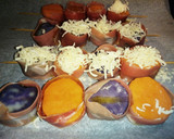 Foto del paso 4 de la receta: Brochetas Gratinadas de Boniato y Patata Vitelotte con Serrano