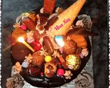 A picture of step 9 of Chocolate overload drip cake.