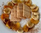 Foto del paso 3 de la receta: Tostadas de arroz con bananas y duraznos caramelizados.light