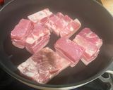 A picture of step 2 of Japanese style braised pork belly in the Instant Pot.