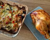 Une image de l'étape 5 de Poulet à la broche et son plat de légumes au Cook Expert.