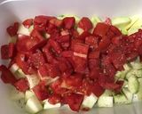 Une image de l'étape 6 de Courgette et tomates au parmesan et épices italiennes.