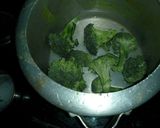 A picture of step 1 of Broccoli soup.