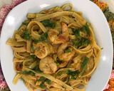 صورة لخطوة 3 من وصفة فيتوتشيني بالروبيان والكريمه 😋🍤🍶