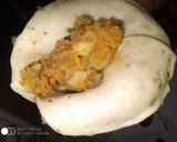 A picture of step 1 of Samosa chat.