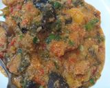 A picture of step 6 of Acha porridge.