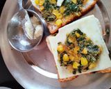 A picture of step 7 of Spinach corn sandwich.
