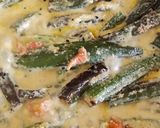 A picture of step 4 of Mustard Bhindi Masala.