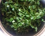 A picture of step 1 of Pasta and Spinach.