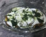 A picture of step 6 of Aloo tiki chat.