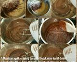 Foto langkah ke 4 dari resep Brownies Mengkilap Almond (tutorial).