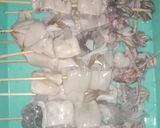 Foto langkah ke 6 dari resep Sate seafood bakar.