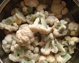 A picture of step 1 of Gobhi ki sabji.