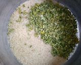 A picture of step 1 of Moringa jallof rice.