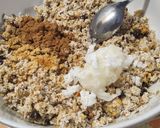 Házi zabszelet/egergiaszelet (glutén-,tej- és hozzáadott cukortól mentes) recept fázis 6 fotója