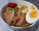 ข้าวหน้าหมูสามชั้นน้ำมันงา วิธีทำสูตร 2 รูป