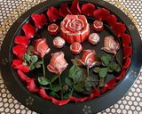 A picture of step 6 of Mukhwas Stuffed Chocolate Roses.