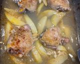 A picture of step 9 of Chicken and Potato in lemon and garlic sauce Tray-bake (Lebanese style).