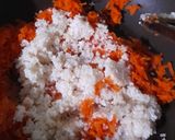 A picture of step 3 of Carrot Phirni.
