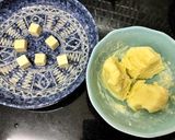 Hình bước làm 4 của món Bánh mochi khoai tây phô mai Hokkaido (phiên bản ngọt)
