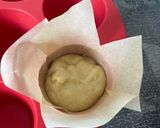 Une image de l'étape 5 de Muffins à la banane, fourrés Chocolat ou Confiture.