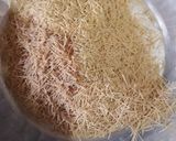 A picture of step 1 of Vermicelli custard pudding.