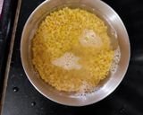A picture of step 1 of Mung dal khichadi.