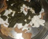 A picture of step 5 of Papdi chaat.