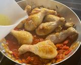A picture of step 5 of Chicken Paprika.