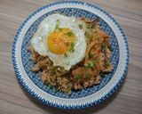 Hình bước làm 3 của món Cơm chiên kim chi