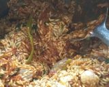 A picture of step 7 of Prawns Pulav(kolambi Bhat).