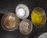 A picture of step 1 of Khasta Mathri.