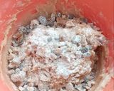 A picture of step 10 of Whole wheat Banana oats bread with nuts n choco chips.