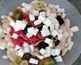 Foto del paso 5 de la receta Ensalada de alubias blancas con queso de cabra