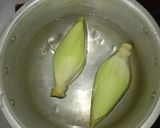 Foto langkah ke 2 dari resep Lodeh Terong Kacang Panjang dan Jantung Pisang.