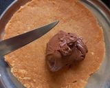A picture of step 3 of Banana Nutella tart.