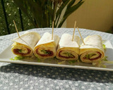 Foto del paso 6 de la receta: Rollitos de tortilla de queso y jamón