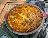 Une image de l'étape 12 de Galette façon franc comtoise à la pistache.