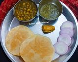A picture of step 4 of Chole Bhature.