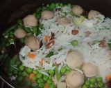 A picture of step 7 of Nav Ratan Pulao.