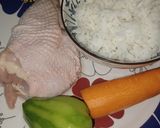 Foto langkah ke 1 dari resep Dimsum Nasi, Ayam, Sayur.