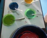 A picture of step 5 of Rainbow cupcakes# cupcakes contest#.